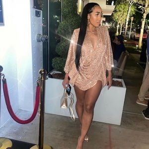 Ellaé lisqué sequin gold birthday, formal dress